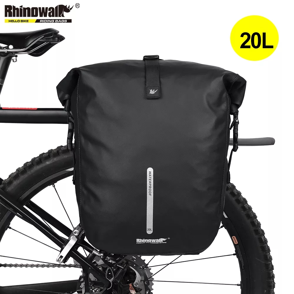 Cycling Gear Storage Rack - Rhinowalk Waterproof Bike Pannier Backpack 20L