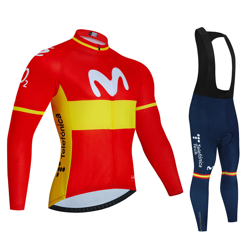 Spain Movistar Autumn Long Sle - Cycling Gear Leaderboard 评论和价格