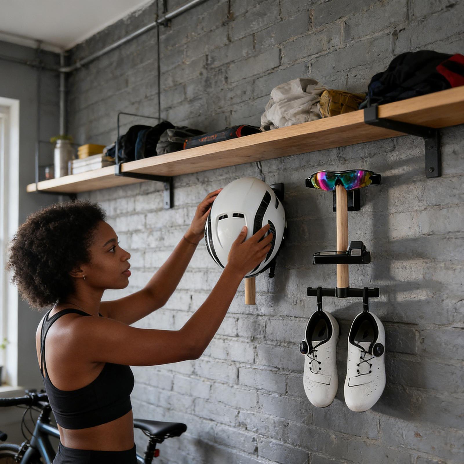 Bicycle Gear Rack 1 Set Wall M - Cycling Gear Rack 评论和价格