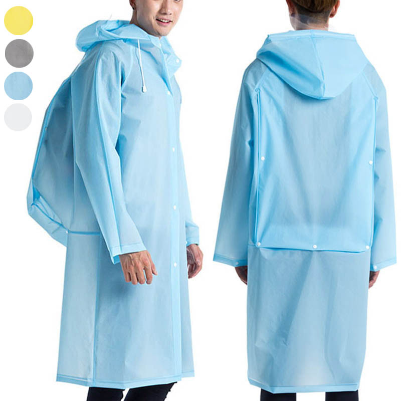 New Reusable Transparent EVA L - Cycling Gear For Rain 评论和价格