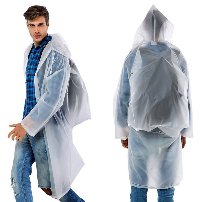New Reusable Transparent EVA L - Cycling Gear For Rain 评论和价格