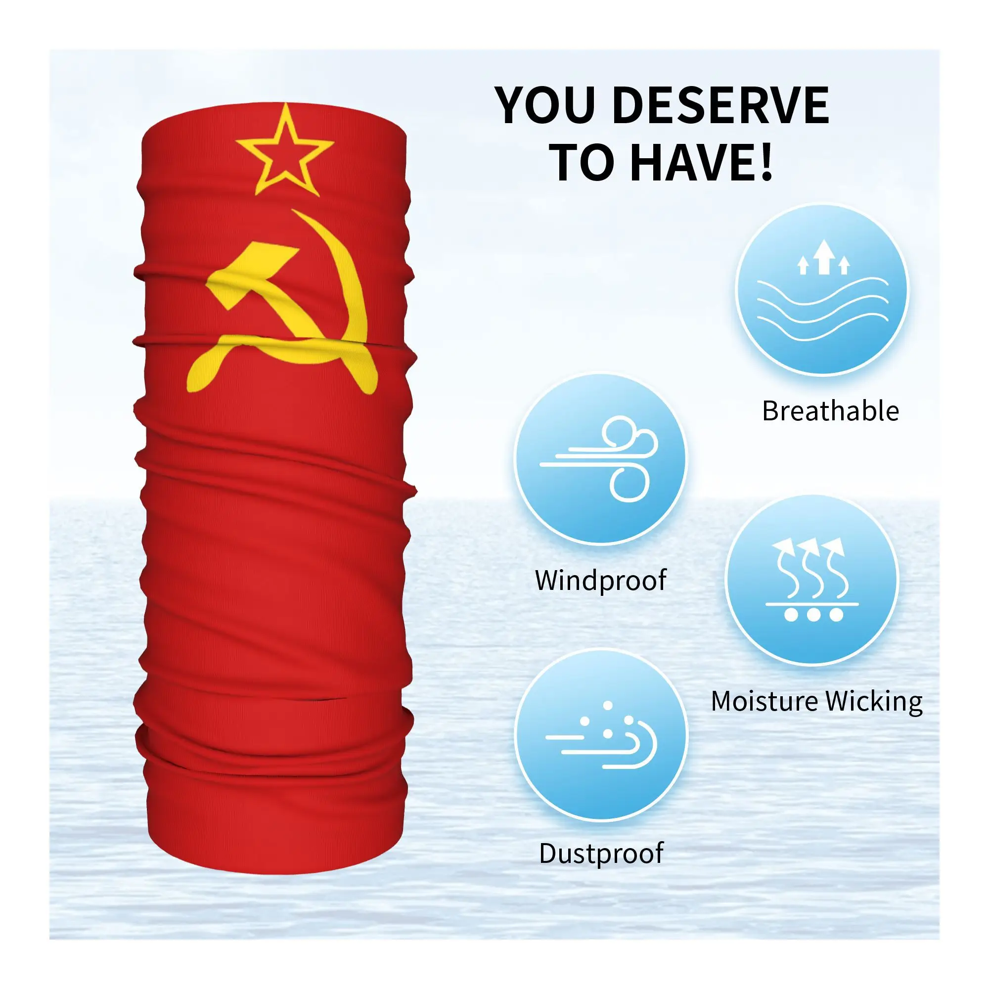 USSR Hammer and Sickle CCCP re - Cycling Headwear 评论和价格