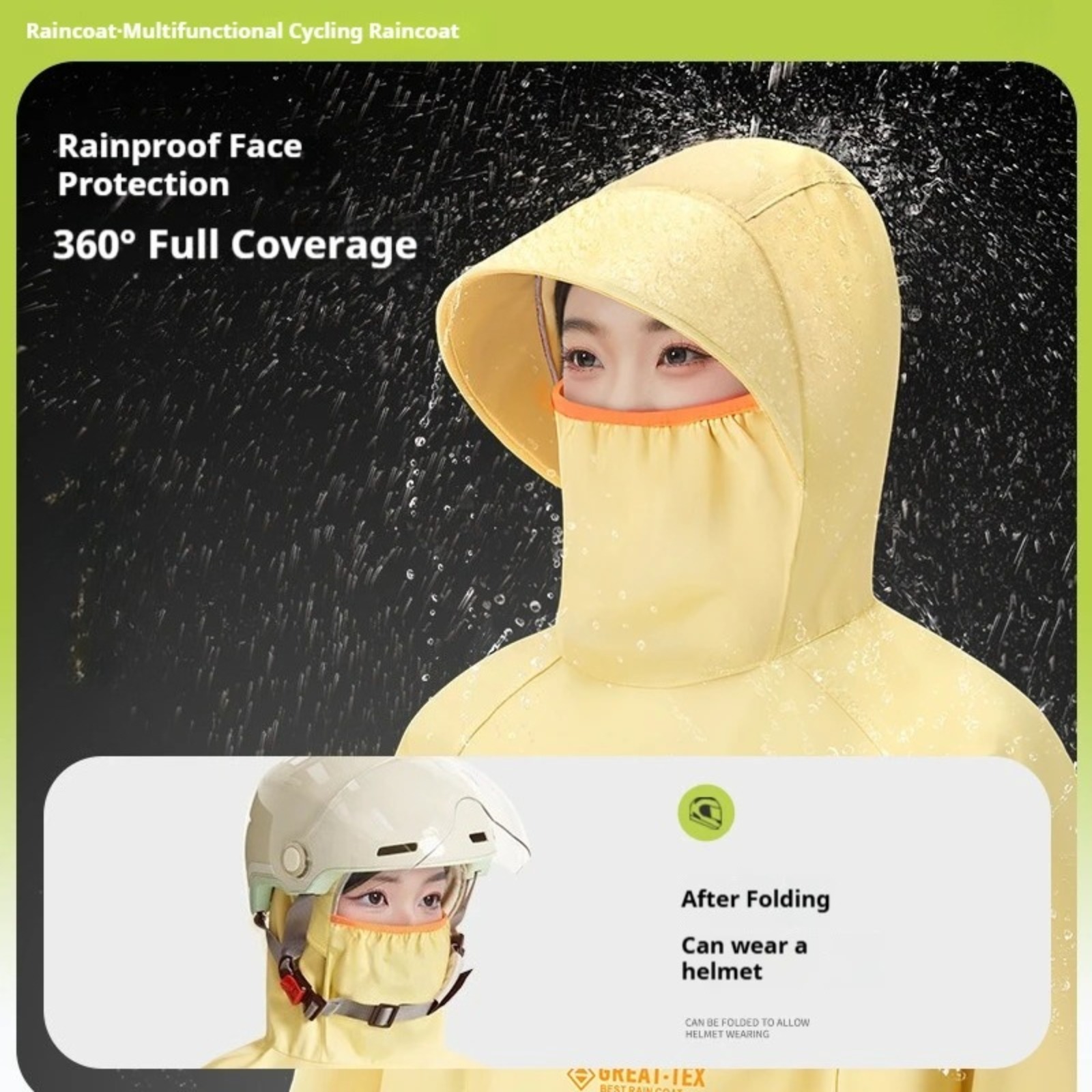 Waterproof Rain Poncho Cycling - Cycling Gear For Rain 评论和价格