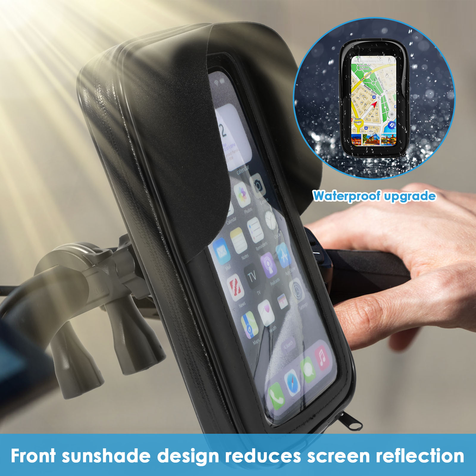 Motorcycle Bike Phone Holder B - Cycling Gear Pouch 评论和价格