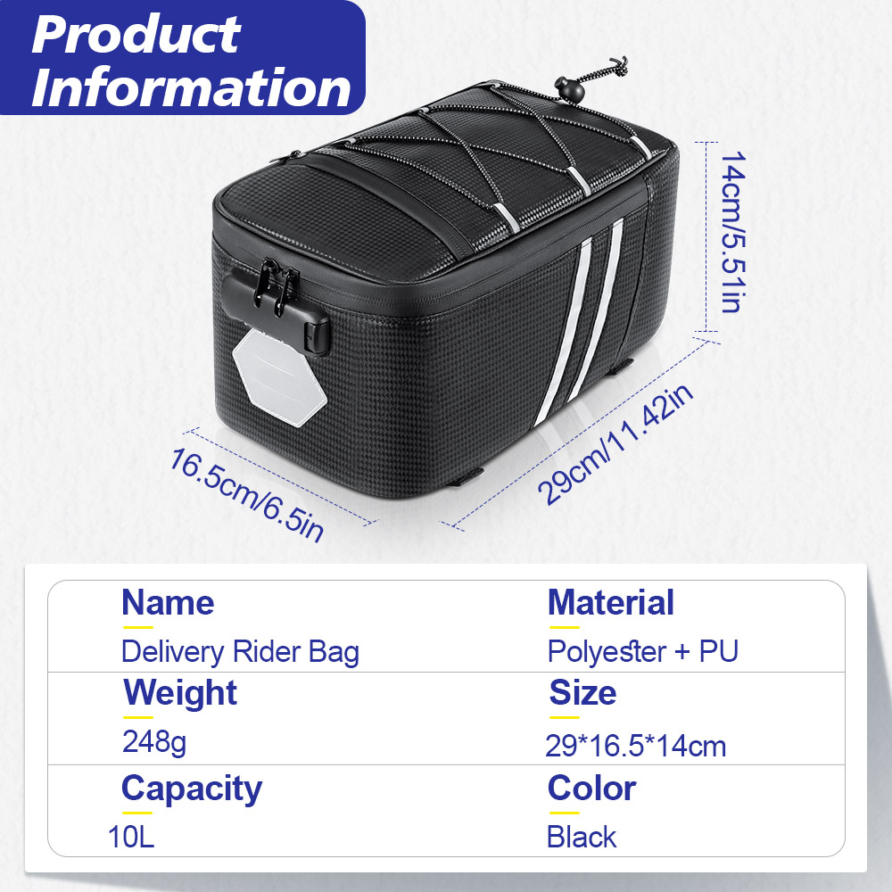 Password Lock Bicycle Rear Sea - Cycling Gear Storage Rack 评论和价格