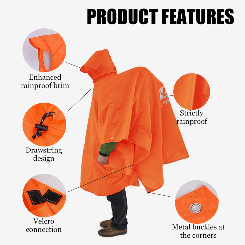 3-in-1 Lightweight Rain Poncho - Cycling Gear For Rain 评论和价格