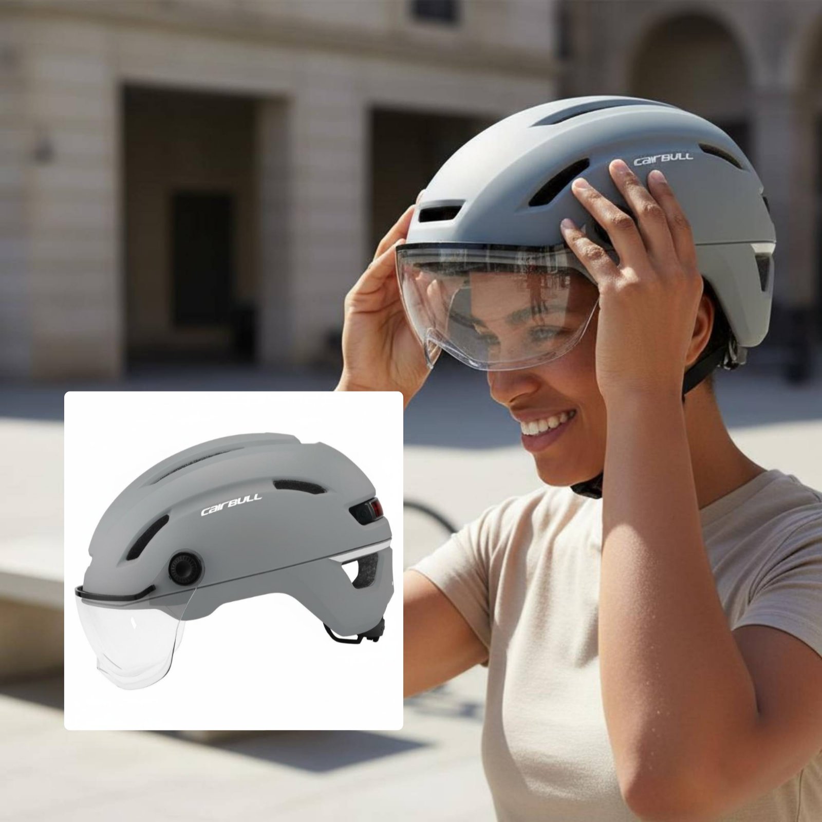 Electric Bicycle Commuter Helm - Cycling Gear Pas 评论和价格