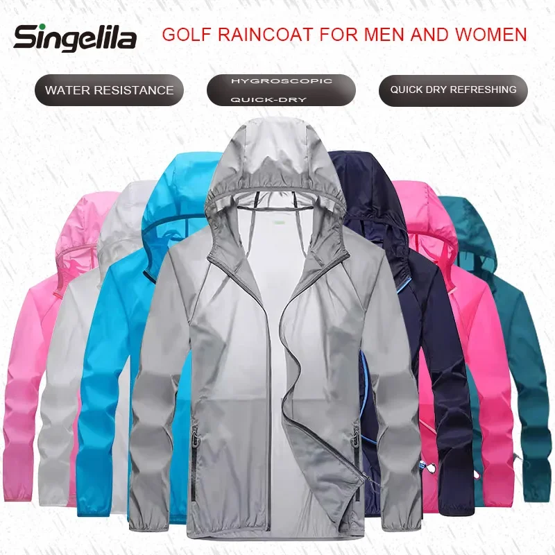 Golf Raincoat Lightweight Jack - Cycling Gear For Rain 评论和价格
