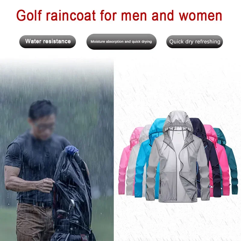 Golf Raincoat Lightweight Jack - Cycling Gear For Rain 评论和价格