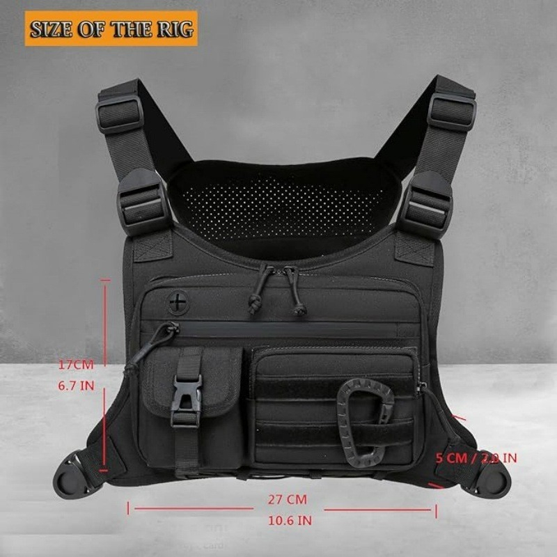 Tactical Chest Bag Men's Vest  - Cycling Gear Vest 评论和价格