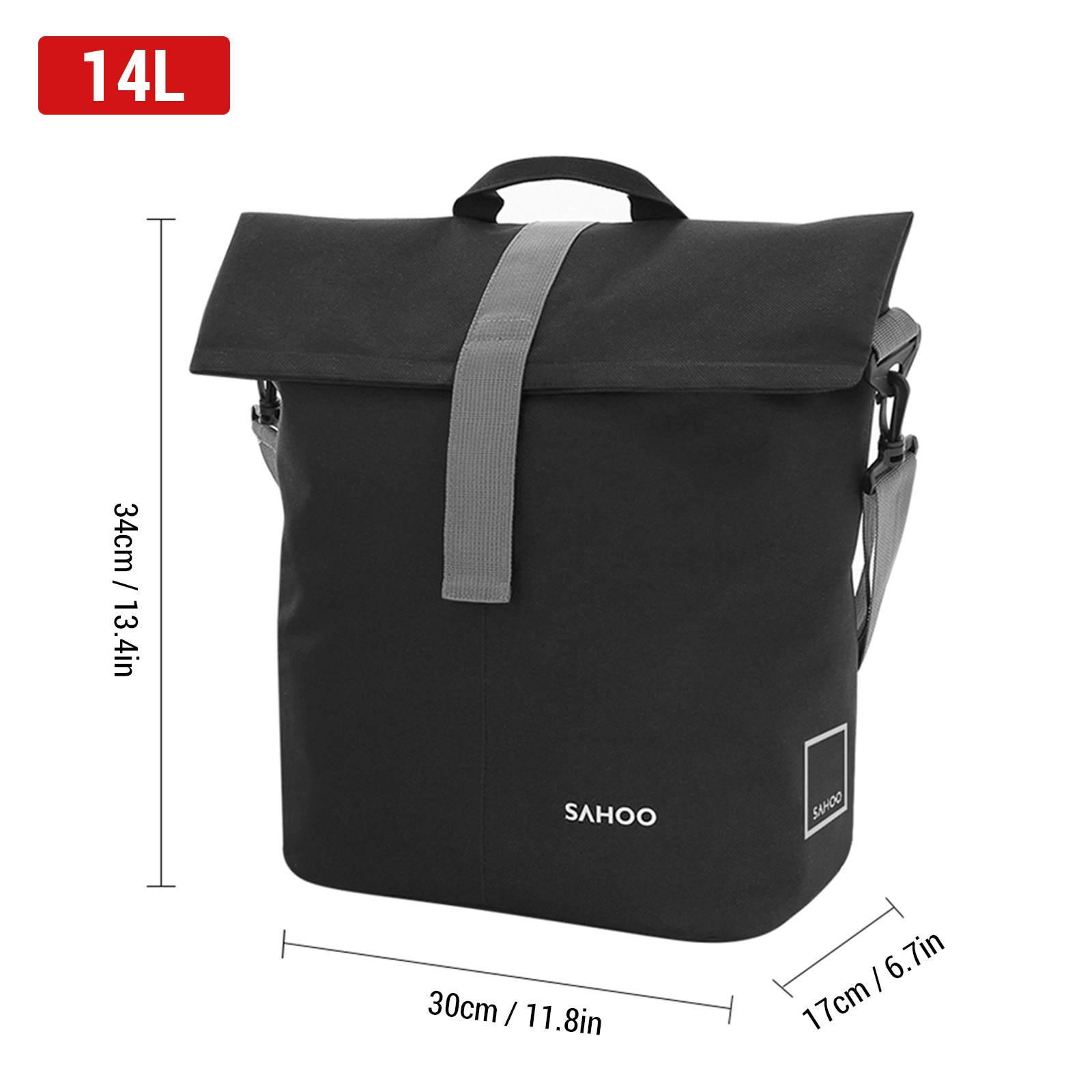 Bike Rear Seat Bag  18L/14L La - Cycling Gear Storage Rack 评论和价格