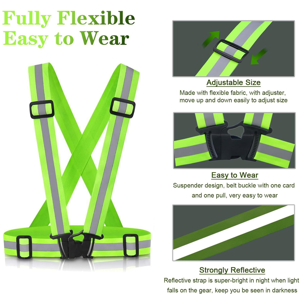 1Pcs Night Running Vest High V - Cycling Gear Vest 评论和价格
