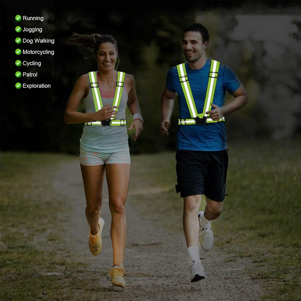1Pcs Night Running Vest High V - Cycling Gear Vest 评论和价格
