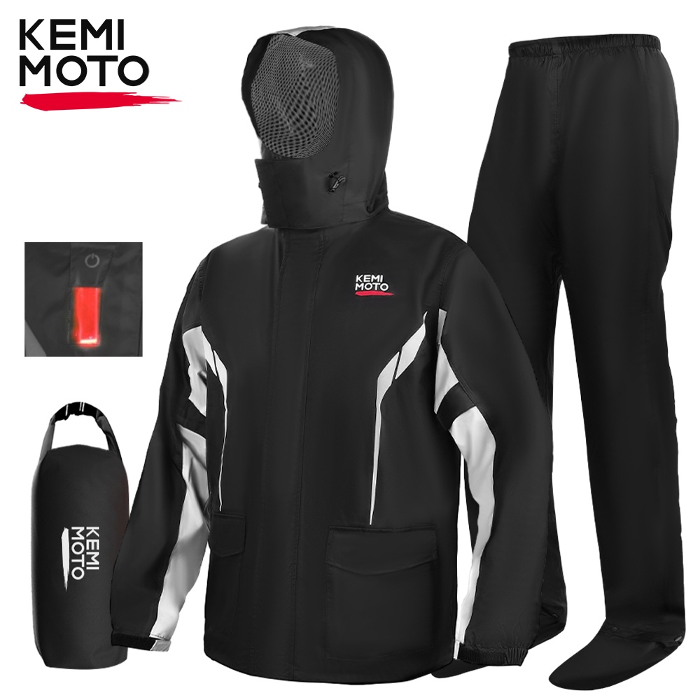 Waterproof Raincoat Set for Mo - Cycling Gear For Rain 评论和价格