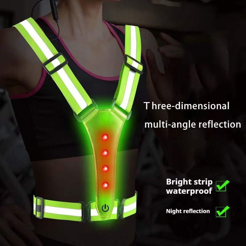 LED Running Vest Reflective Gl - Cycling Gear Vest 评论和价格