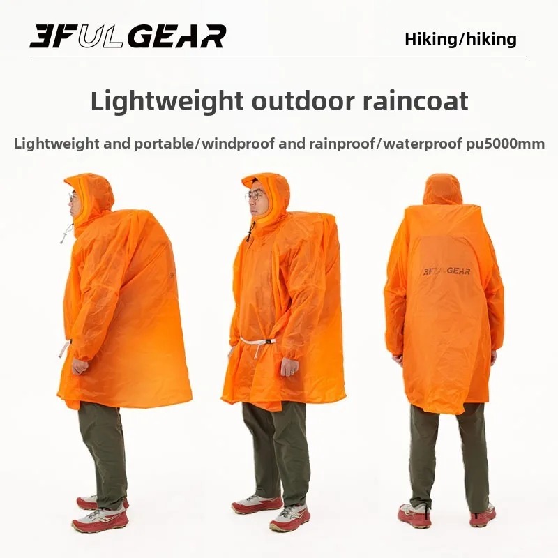 Ultralight Rain Poncho 3F UL G - Cycling Gear For Rain 评论和价格