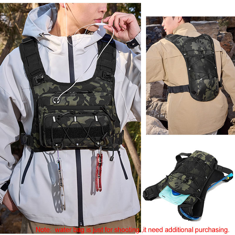 Tactical Bag Front Chest Rig V - Cycling Gear Vest 评论和价格