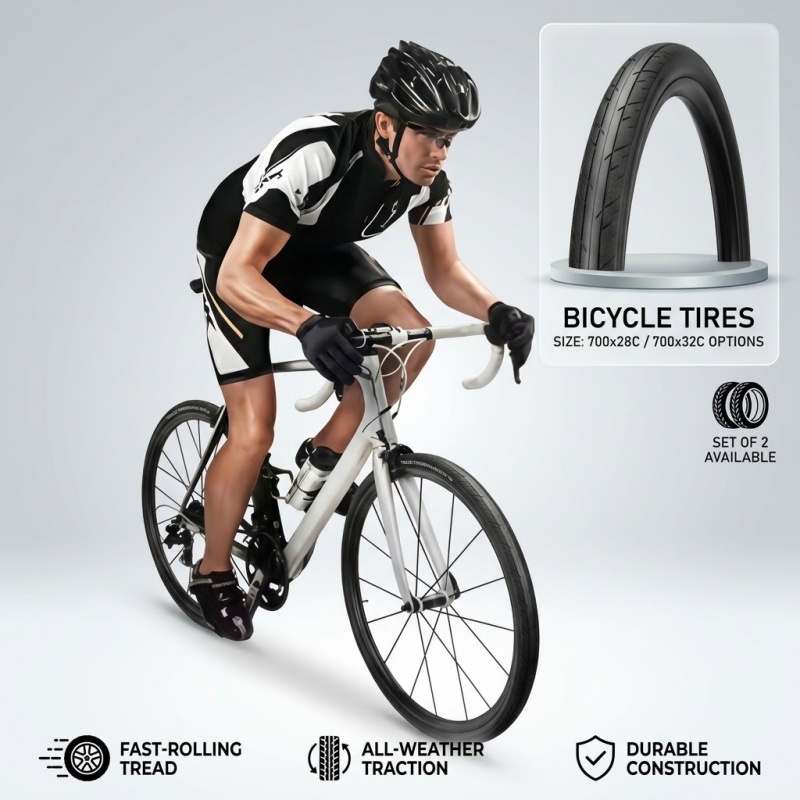 1/2 PCS 700C Road Bike Tire 70 - Cycling Gear Gravel 评论和价格