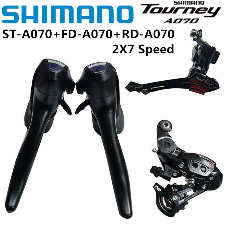 SHIMANO TOURNEY A070 2x7 Speed - Cycling Gear Kit 评论和价格