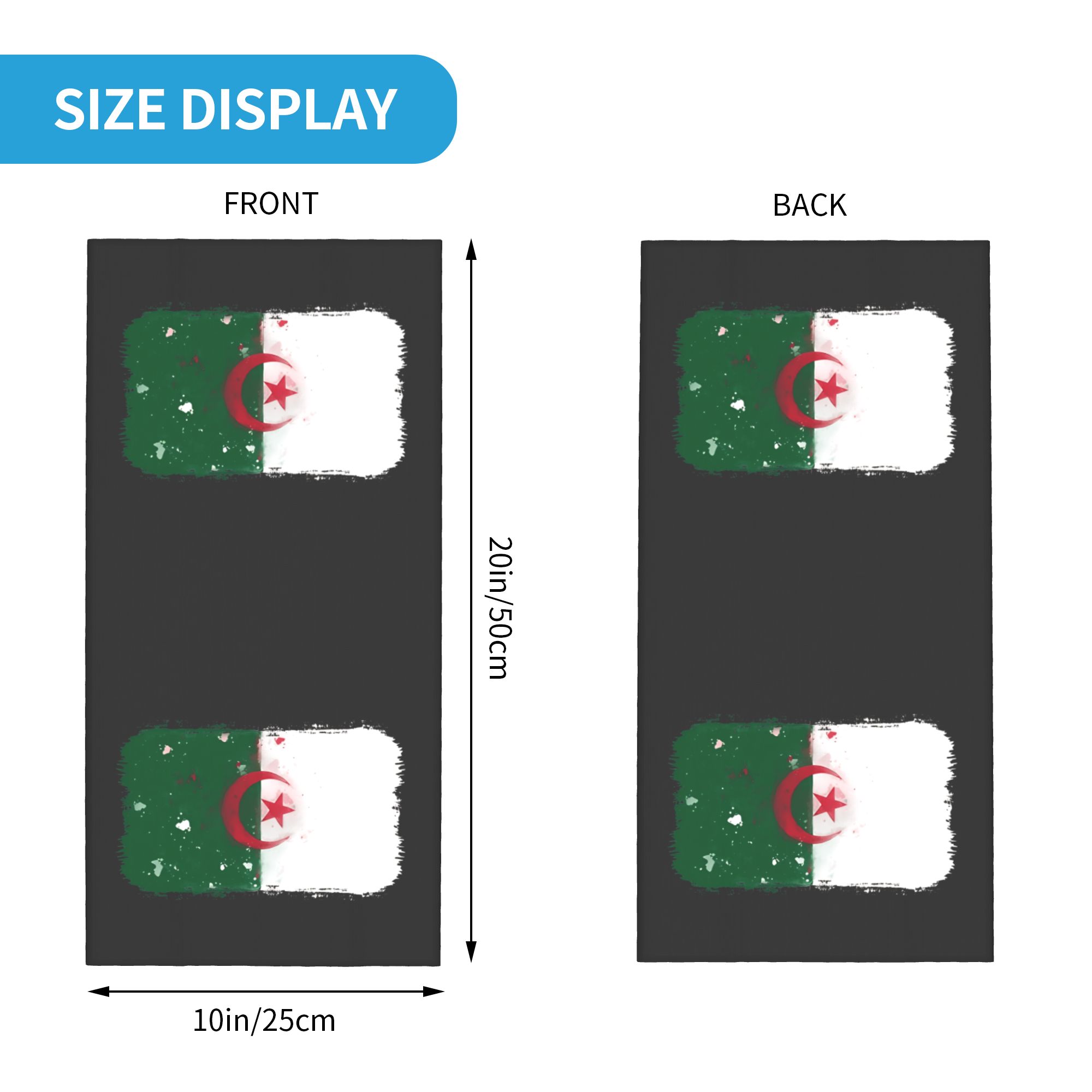 Flag of Algeria Bandana  Retro - Cycling Headwear 评论和价格