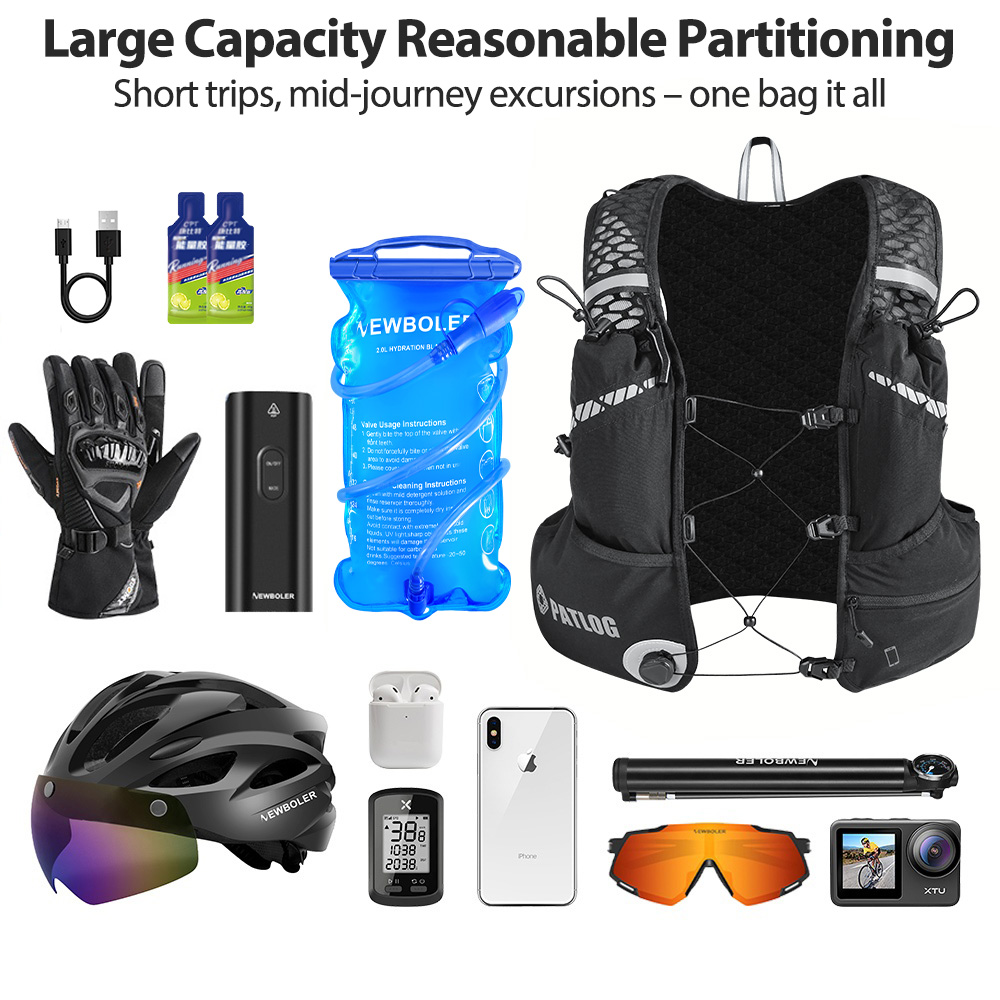 8L Breathable Hydration Vest P - Cycling Gear Pouch 评论和价格